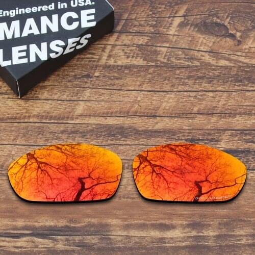 ToughAsNails Resist Seawater Corrosion Polarized Replacement Lenses for Oakley Straight Jacket 2007 Sunglasses Orange Red