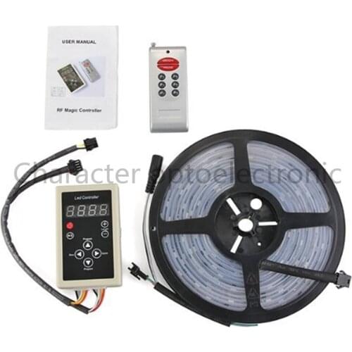 5m RGB dream magic led strip DC12V 6803 IC IP67 waterproof LED Strip 5050 SMD 150LED flexible light+133 Program RF controller