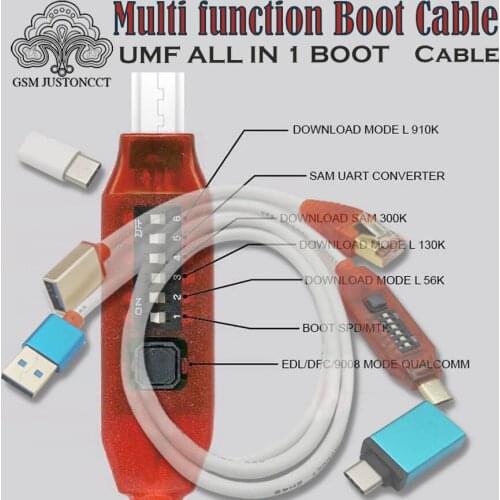 All Boot Cable (EASY SWITCHING) Micro USB RJ45 All in One Multifunction Boot Cable edl cable UMF ALL IN ONE BOOT CABLE