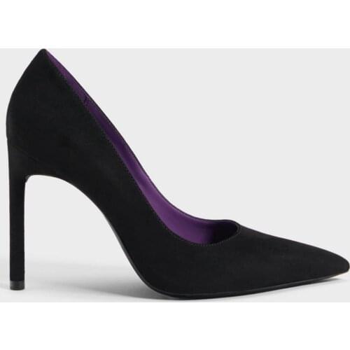 Womens Black Thin Heels Shoes 15510031