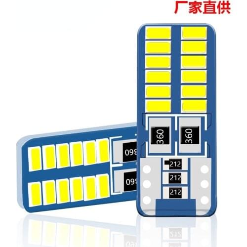 1 Pcs High Quality T10 W5W 168 192 Led Tail Light 3014 24 SMD 12V For Auto Lamp CANBUS NO Error Car Marker Parking Bulb White