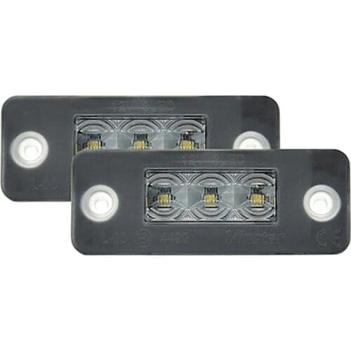 12V 3W For Audi A8 D3 2002-2010 2003 2004 2005 2006 2007 2008 2009 LED License Number Plate Lamp Lights
