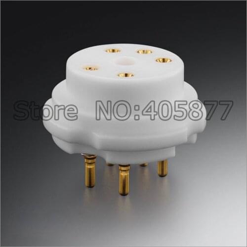 2PCS 5pinTelfo Tube Socket For PX25, PX4, ML4 tube socket hifi diy amplifer