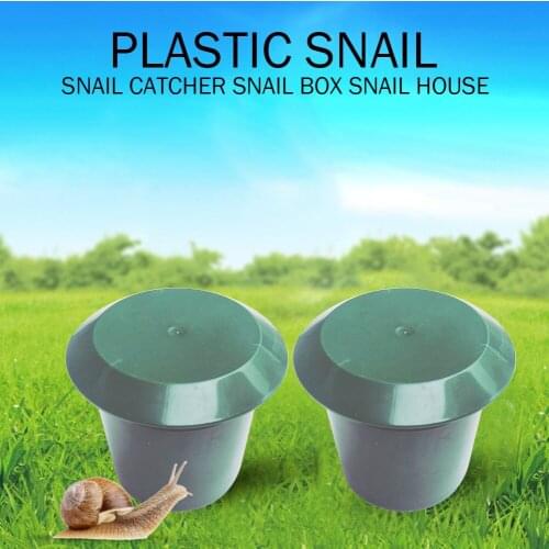 2pcs Plastic Snails Box Portable Animal Snails Trap Cage Slug House Catcher Vegetable Protection Leech Catch Slug Trapper
