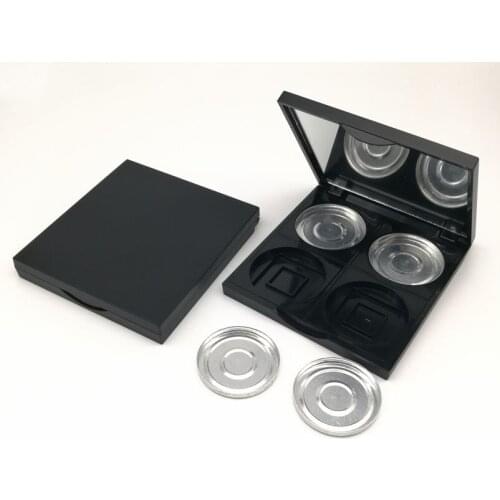 2021 Empty 36mm 4 grid square detachable eye shadow box lipstick tray with aluminum pan10pcs