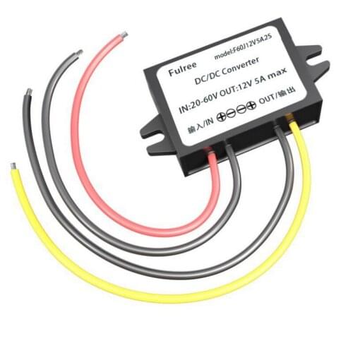 24V36V48V To 12V Car Modification Special Power Supply DC-DC Buck Module 36 Variable 12V1-8A