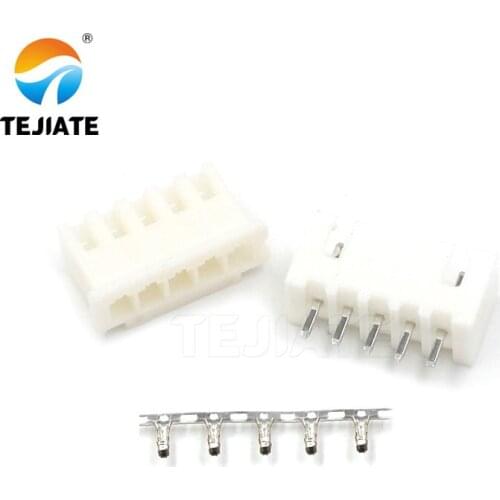 50Sets XH2.54MM Connector Plug + Straight Pin Socket + Terminal 5/7/9/11P Wire Cable Adpter Spring DIY Kit