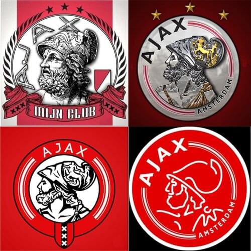 New diy Diamond Embroidered Full Square&Round Drill Football team logo AJAX 5d Diamond Painting Cross Stitch Soccer Decorations