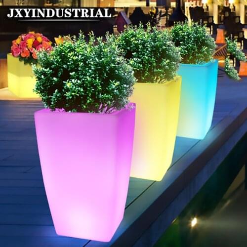 CORELESS 24 Keys Remote Control Flower Power 16 Color Changing LED Plant Pot Vase Luminous of LED illuminated Flower Pots Light