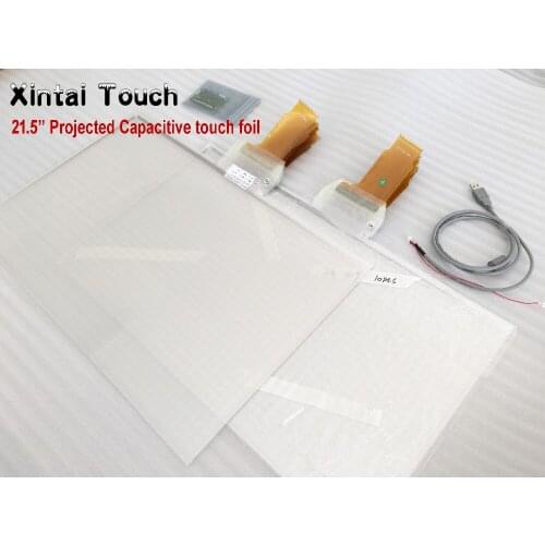 Free shipping! 21.5" Interactive Capacitive Touch Foil Film through glass,Multi Touch Film for Glass, Fast Delivery