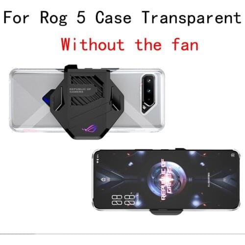 For ASUS Rog Phone 5 Case Transparent Hard PC Cover For Rog 5 Pro Ultimate Back Cover Clear