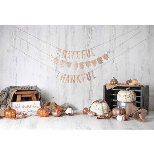 Photography Backdrop Thanksgiving Halloween Pumpkins Newborns Kid 1st Birthday Cake Smash Decor Photo Background Studio Prop4802