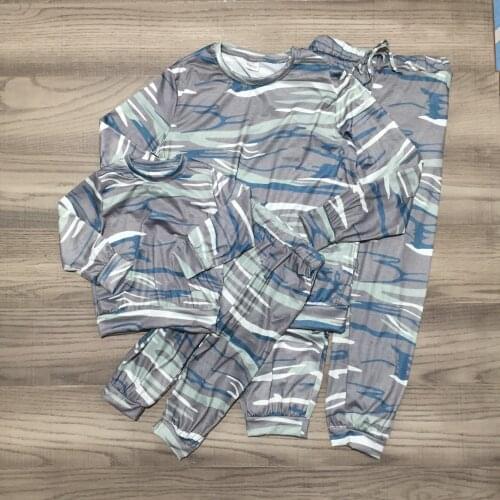 GirlyMax Fall Girl Mom Me Camouflage Print Long Sleeve Outfits Women Daughter Clothes