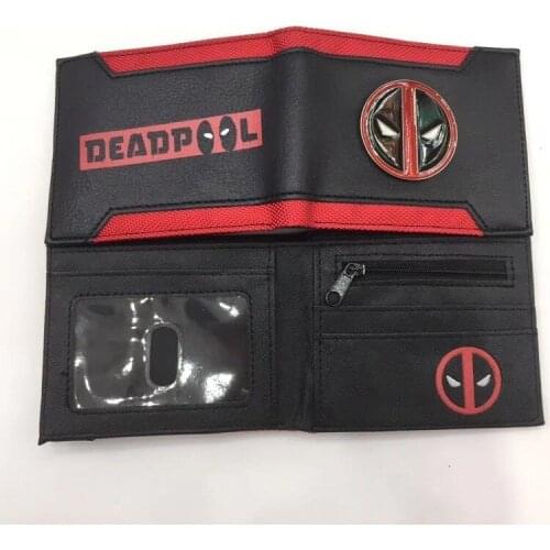 Disney Avengers Black Panther Captain Wallet Anime Peripheral Black Panther Techara Short Wallet