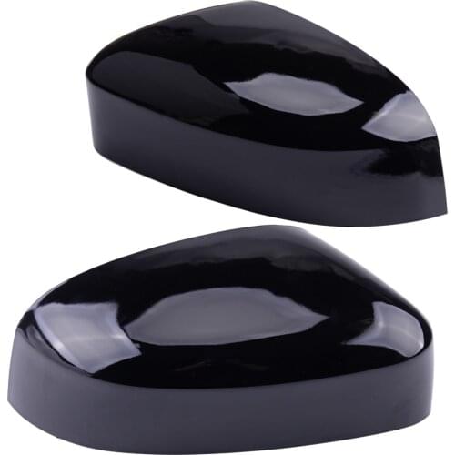 1 Pair Car Gloss Black Side Door Wing Mirror Cover Cap fit for Ford Focus MK3 2012 2013 2014 2015 2016 2017 2018