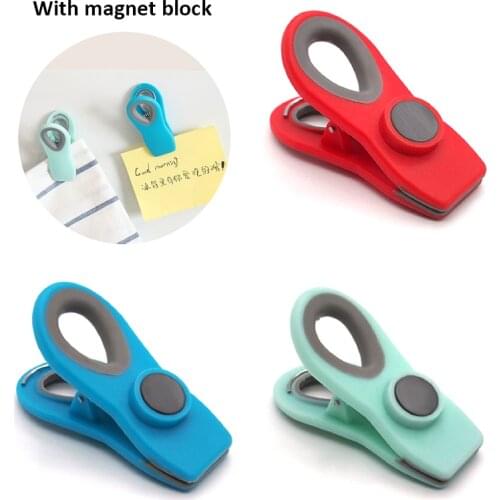 Creative Refrigerator Magnet Clip Cabinet Doors Fridge Magnet Message Posted Household Adornment Food Seal Clamp Kitchen Gadgets