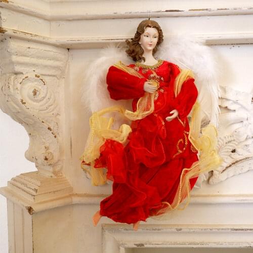 Merry Christmas Angel Doll Pendant Christmas Home Decoration Accessories Ornaments Home Decor For Home Elves Christmas New Year