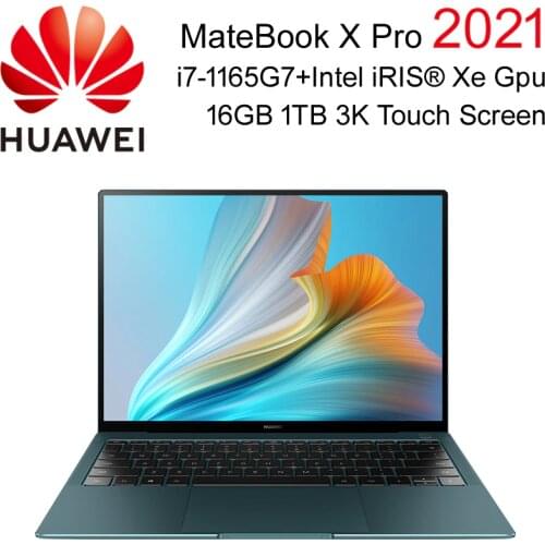 Elite High-end HUAWEI Laptop MateBook X Pro 2021 With i7-1165G7 iRIS Xe Graphics 16GB Ram 1TB SSD 13.9 Inch 3K Touch Share 7.0