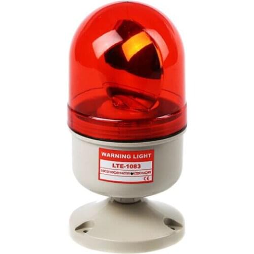 LTE-1083 Battery power supply plastic rotary warning light with bolt screw