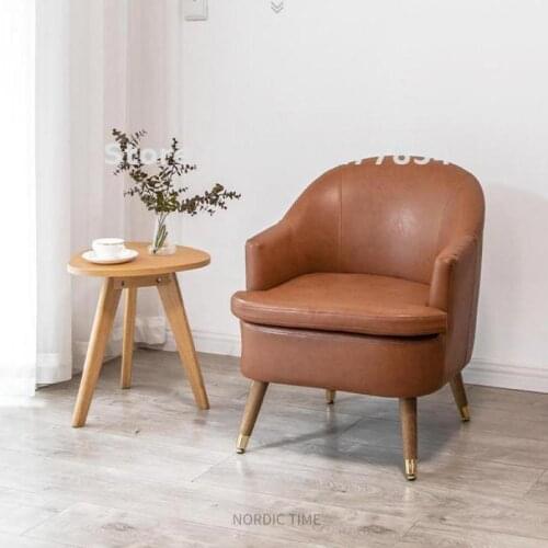 Light luxury Nordic room small apartment single lazy sofa ins style living room bedroom leisure balcony backrest chair