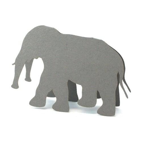 Silver elephant 3D Place Cards Escort number card rustic wedding birthday bridal shower animal party table Seating marker