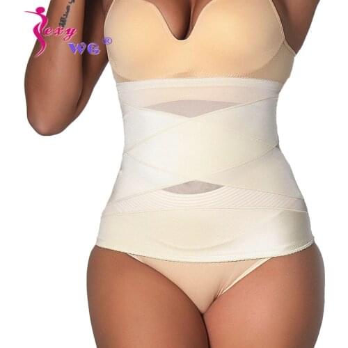 SEXYWG Seamless Body Shaper Postpartum Belly Band Wrap Underwear Recovery Belt Binder Slimming Shapewear for Women