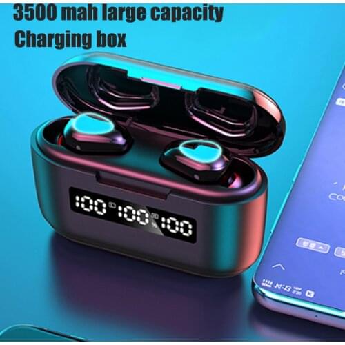 TWS Bluetooth 5.1 Earphones 3500mAh Charging Box Wireless Headphone 9D Stereo Sports Waterproof Earbuds Headsets With Microphone