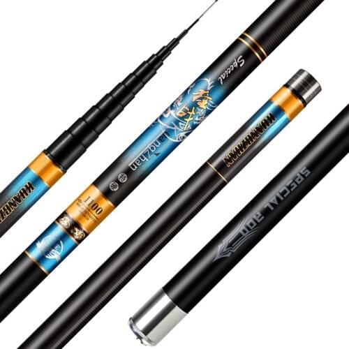 Long section Fishing Rod handed Rod 8/9/10/11/12 M long taiwan fishing rod 46T carbon Ultra-Light Superhard rod