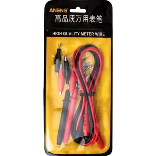 16pcs/set Universal Multimeter Probe 93cm Needle Tip Test Leads Alligator Clip Kit New