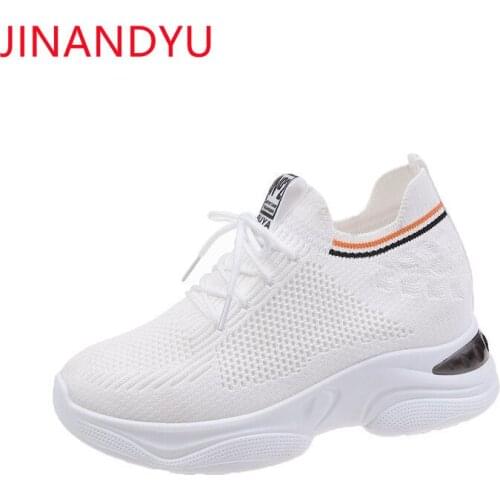 Wedges Shoes for Women Platform Sneakers Mesh Heels Girl Sneaker Platforms Women Shoes Casual Breathable Comfort Chunky Shoes