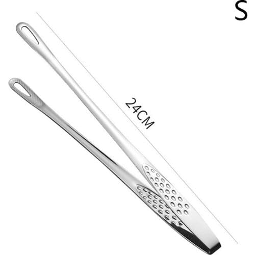 1pc Stainless Steel Food Tongs Japanese Style Barbecue Clamp Kitchen Tong