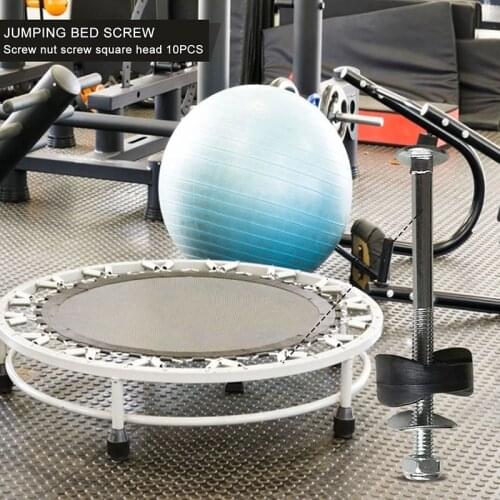 12pcs Black Trampoline Enclosure Pole Gap Spacers Metal Trampoline Part for Fixing the Trampoline Jump Stability SAL99