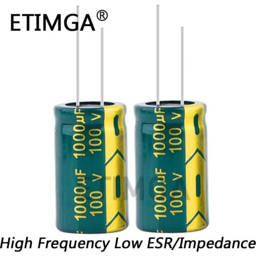 4PCS/LOT High Frequency Low Impedance 100v 1000UF Aluminum Electrolytic Capacitor Size 18*30 100V1000UF 20