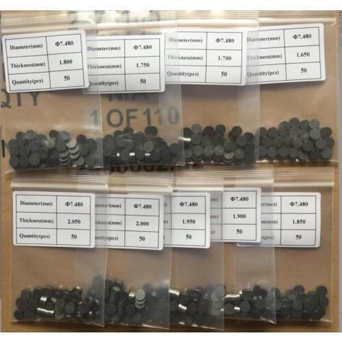 60pcs Motorcycle Engine Parts 7.48 mm Adjustable Valve Shim