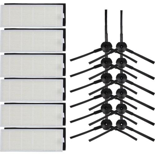 Robotic Vacuum Cleaner Side Brush HEPA Filter Sponge for kitfort KT-519 kt519 Robot Vacuum Cleaner Brushes Parts Accessories