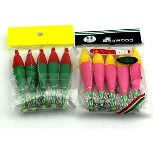 Big Sale 5pcs Squid Jig Fishing Lure Artificial Plastic Noctilucent Hooks Light False Needle Cloth Roll Bionic Lure 9cm 5.7g