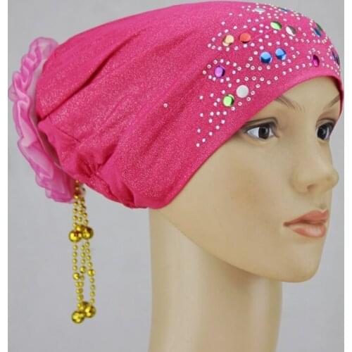 Big Flower Women Hijabs Muslim Islamic Lady Hat India Cap Muslim Turban Hats Beanie Hat Hair Accessories 120805