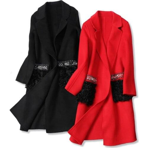 Fin Dreey Women's Cashmere Coats