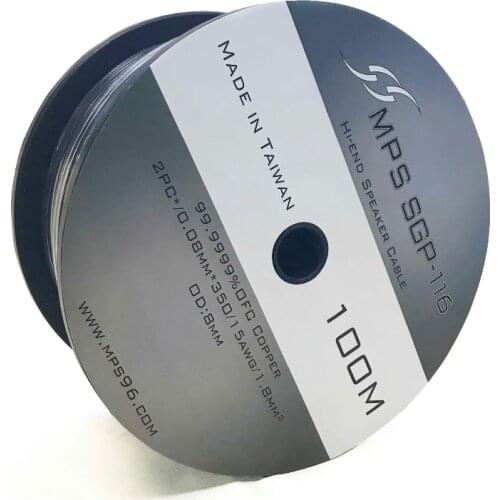 HiFi MPS SGP-116 99.9999%OFC Hi-end speaker wire Amplifier Speaker audio cables Speaker Raw Speaker cable 8mm