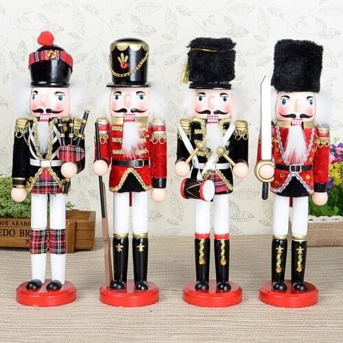 30cm classic clutch cloth nutcracker birthday new year gift Christmas home decoration