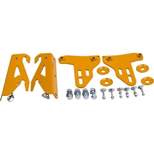 Front Bumper Wind Splitter Support Brackets Kit For Honda Civic 1992-2000 with Bolts For Acura Integra 1994-2001