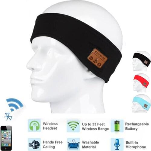 Summer Season Wireless Bluetooth Hands-free Headphone Headband Magic Music Hat Cap for Man Women Running Yoga Sports Hair Bands
