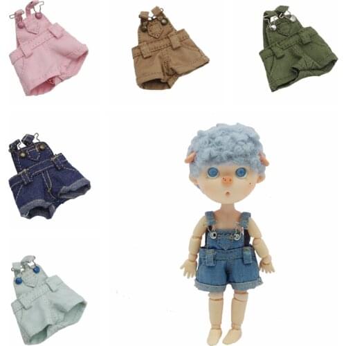Outfits for Blyth Doll Denim Overalls for the 12 inch Doll JOINT Body Cool Dressing OB 11 Molly doll 1/8 1/12 BJD
