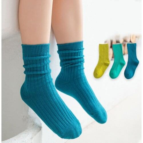 Autumn winter new arrival cotton children socks candy color girls socks kids baby boys girls casual cute sports socks