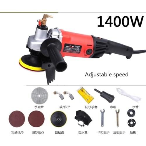 1400w electric marble granite wet stone polishing machine grinder sander sander hand grinder water mill adjustable speed