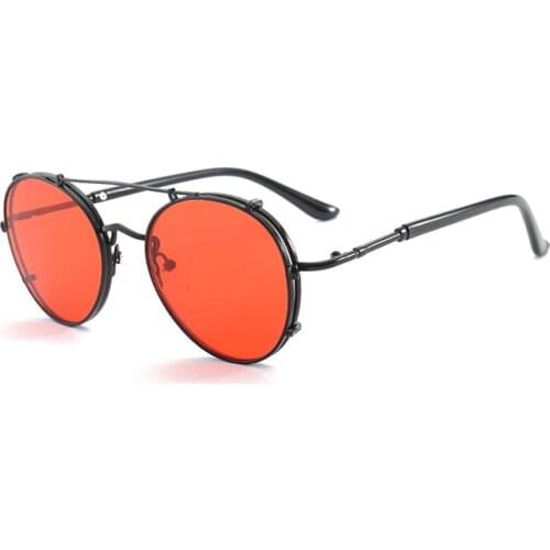 Double Beam Metal Frame Oval Sunglasses Women Men Sun Glasses Vintage Oculos Ladies UV400 Gafas 1052 DF