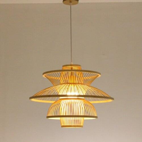 Woven Pendant Ceiling Light Shade Fixture Cafes Hallway Hall Hanging Lamp