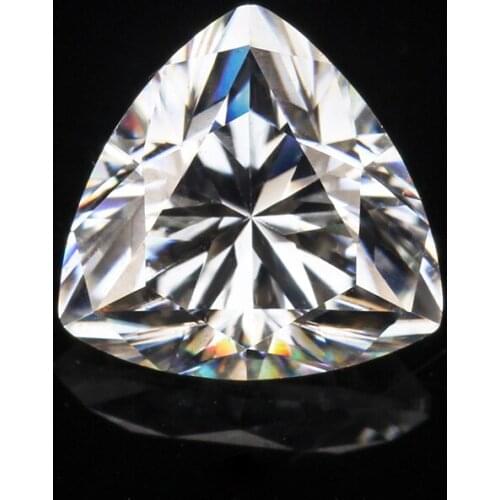 Trillion cut 7*5mm synthetic diamonds stone loose E/F moissanites Gems