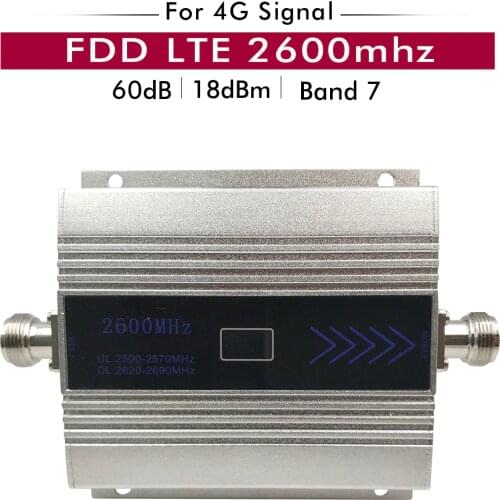 4G Signal Booster FDD LTE 2600mhz (LTE Band 7) Cell Phone Signal Repeater 4G LTE 2600 Network Cellular Mobile Signal Amplifier