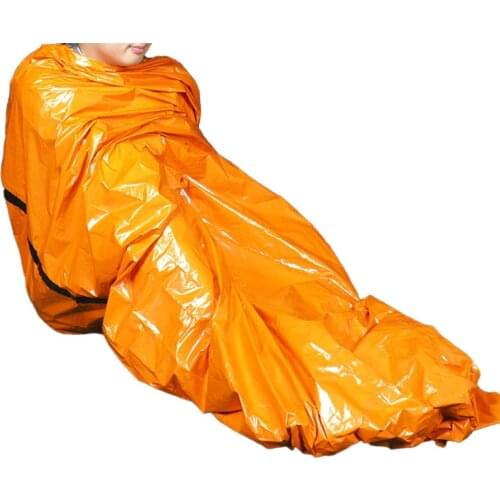 Thickened PE Emergency Insulation Blanket First Aid Kit Sleeping Bag Survival Reflective ColdWeather Shelter Tube Emergency Tent